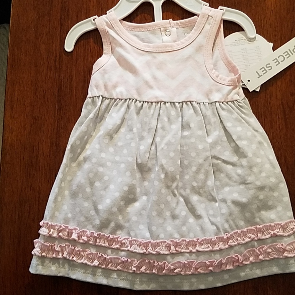 ~Pink and gray dress